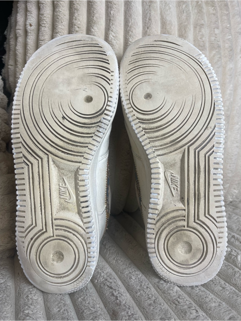 Nike Air Force 1 Low '07 LV8 Custom White Afro Punk Shoes Mens Size 8 Womens 9.5 - Picture 3 of 13